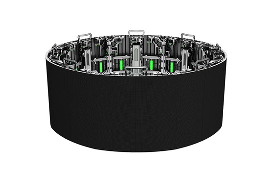 Gekrompen LED-display voor binnenverhuur, cirkelvormige hoek, videomuur