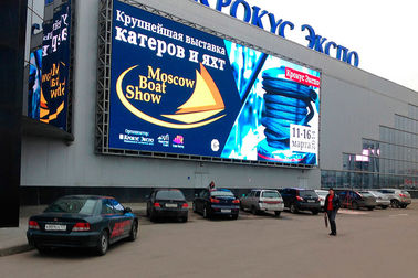 RGB Grote Outdoor Led Display Schermen 1920Hz Vernieuwingsfrequentie 1/4 Scan 10 Mm Pixel Pitch
