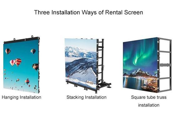 7680Hz Hoge verversingssnelheid P2.6 Indoor Lease LED-scherm op het podium Goede resolutie