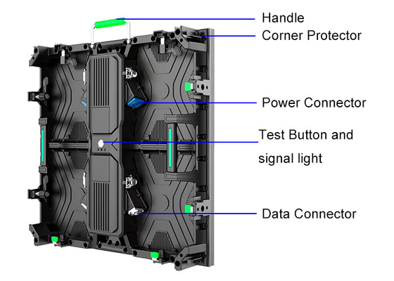 7680Hz Hoge verversingssnelheid P2.6 Indoor Lease LED-scherm op het podium Goede resolutie