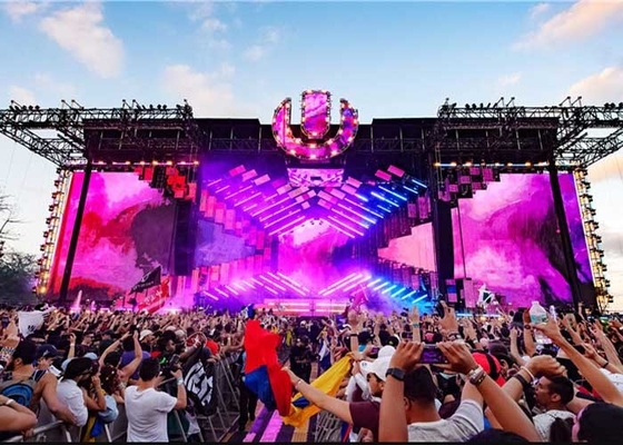 P2.604 Draagbare podium achtergrond Verhuur LED video muur reusachtig LED-display voor evenementen