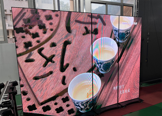 Winkelcentrum Digitaal Informatiebord Beweegbaar LED Poster Scherm Metalen Frame