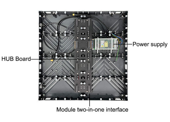 Naadloze splitsing 640*640mm Indoor LED Video Wall Voor Cinema Control Room