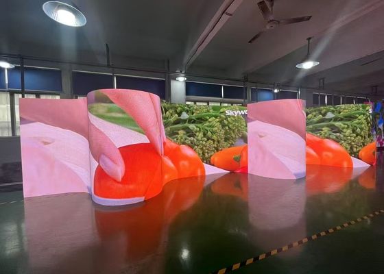 HD P1.9/P2.6 500*500/500*1000mm flexibele zachte buigbare LED-schermen voor binnen, voor verhuur, voor podia