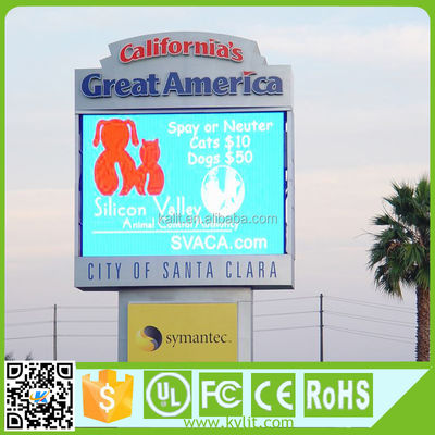 P10 Buiten LED Display Module 10 mm Pixel Pitch 10000cd/sqm