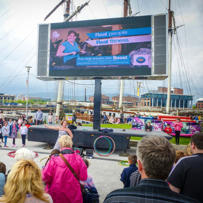 P10 Outdoor Full Color LED Display 6500cd SMD 3535