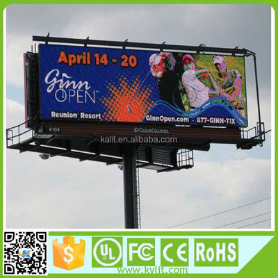P10 Outdoor Full Color LED Display 6500cd SMD 3535